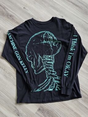 Machine Gun Kelly MGK Hotel Diablo Rock Tour Merch Long Sleeve T-Shirt Size L